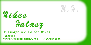 mikes halasz business card